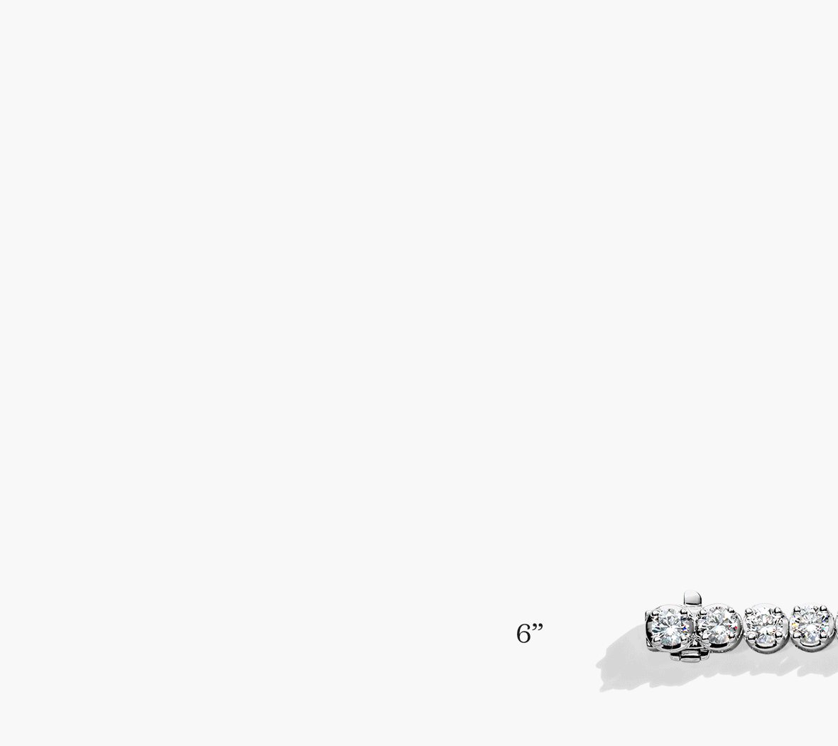 Custom-length tennis bracelets